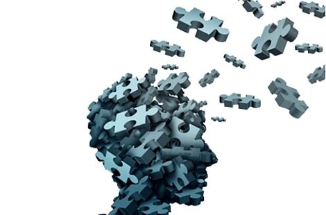 unearing - brain with pieces of puzzle leaving the head