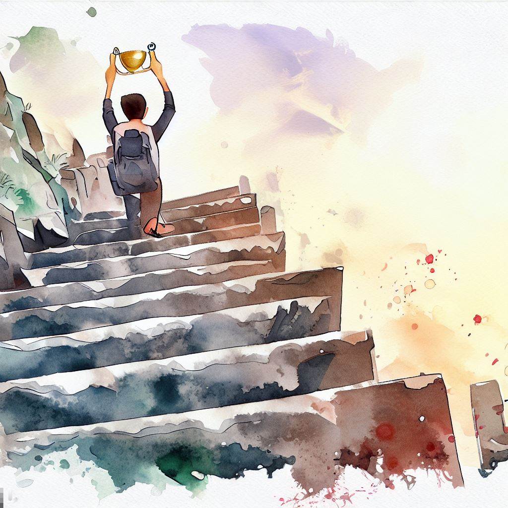 A student achieves success through taking smaller steps.